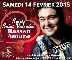 Fêtez royalement la Saint Valentin au Royal Thalassa Monastir***** en lui offrant la plus romantique des soirées dans un cadre romantique et délicieux...