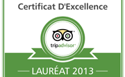 Trip Advisor décerne son Certificat d'Excellence 2013 au Royal Thalassa Monastir*****